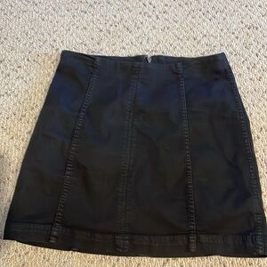 Free People Black Mini Skirt